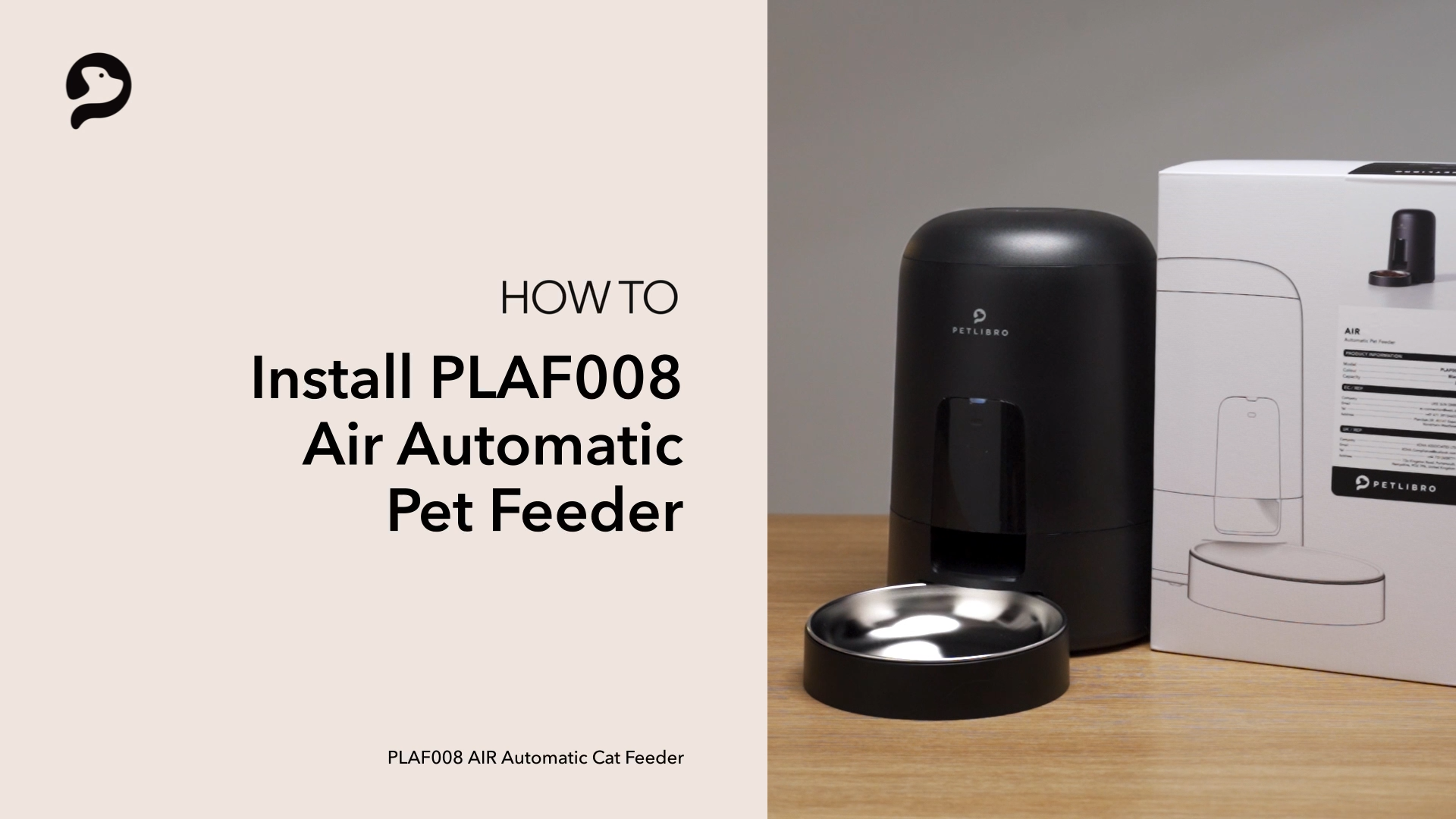 Petlibro PETLIBRO automatischer Futterspender PLAF008 schwarz mit Napf und Box; Brunnen, Katze, Haustier, Katzentoilette erwähnt im How-to-Banner