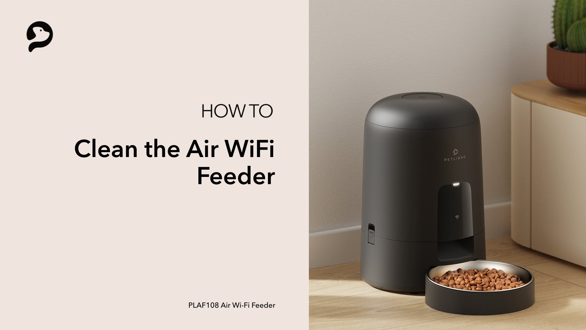 Petlibro PETLIBRO automatischer Futterspender Air WiFi in Grau mit Napf; Haustier Katze Zubehör, Brunnen und Katzentoilette erwähnt.