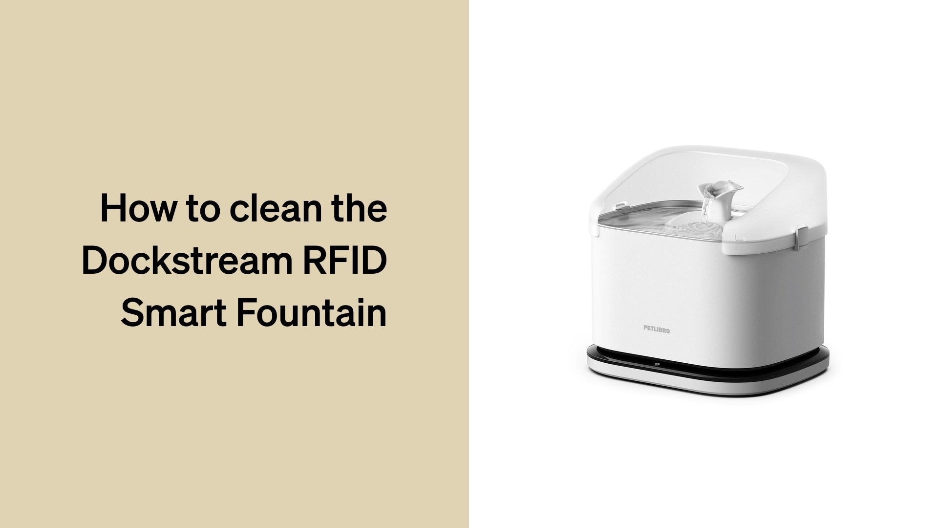 Petlibro PETLIBRO Brunnen: weißer Smart-Fountain für Katze/Haustier; Hinweisgrafik, erwähnt Katzentoilette & automatischer Futterspender
