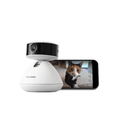 Petlibro PETLIBRO Haustier-Kamera weiß; Smartphone zeigt Katze, passend zu Brunnen, Katzentoilette und automatischer Futterspender
