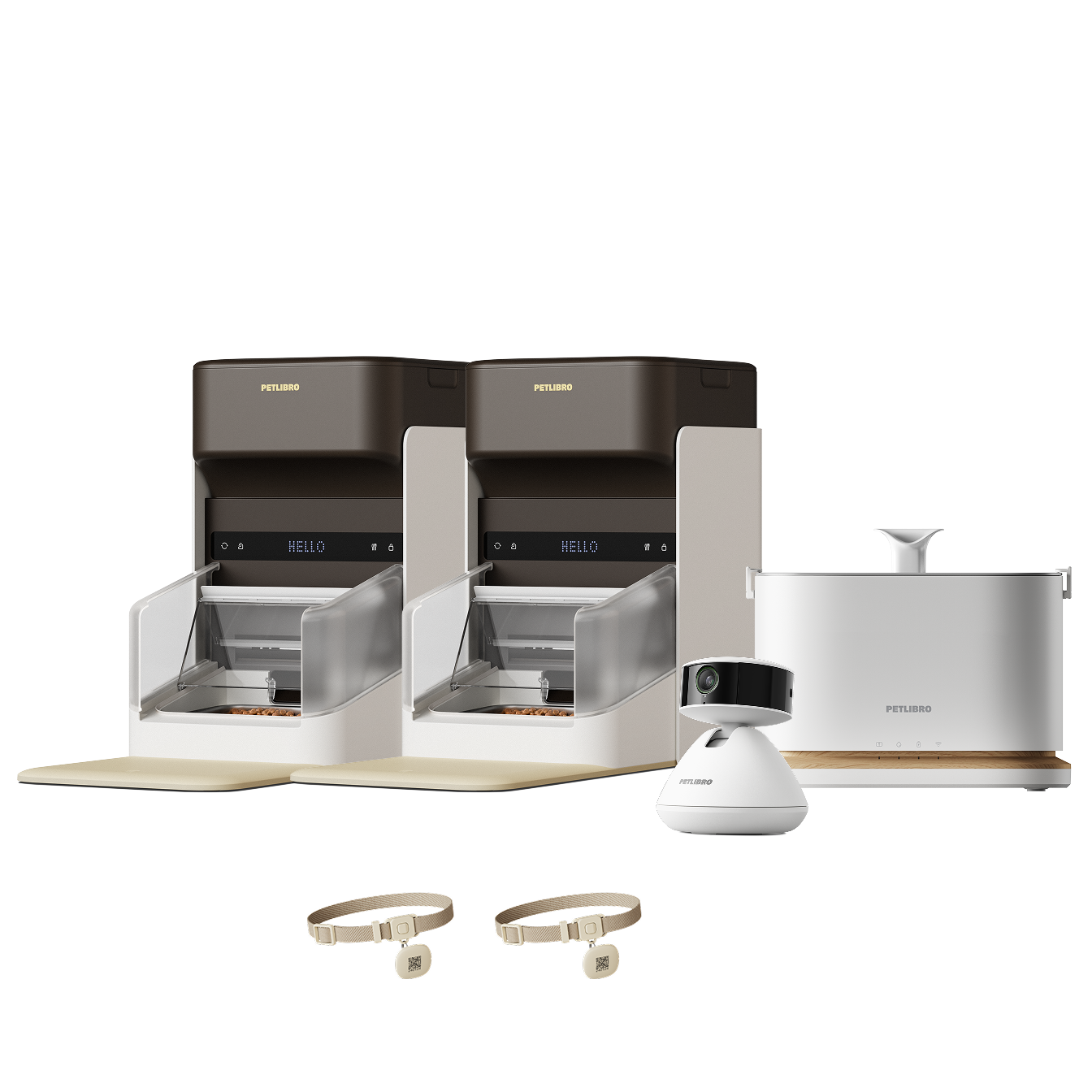 One Smarter RFID-Futterautomat & Dockstream 2 Smarter Kabelloser Trinkbrunnen & Scout Smarte Kamera