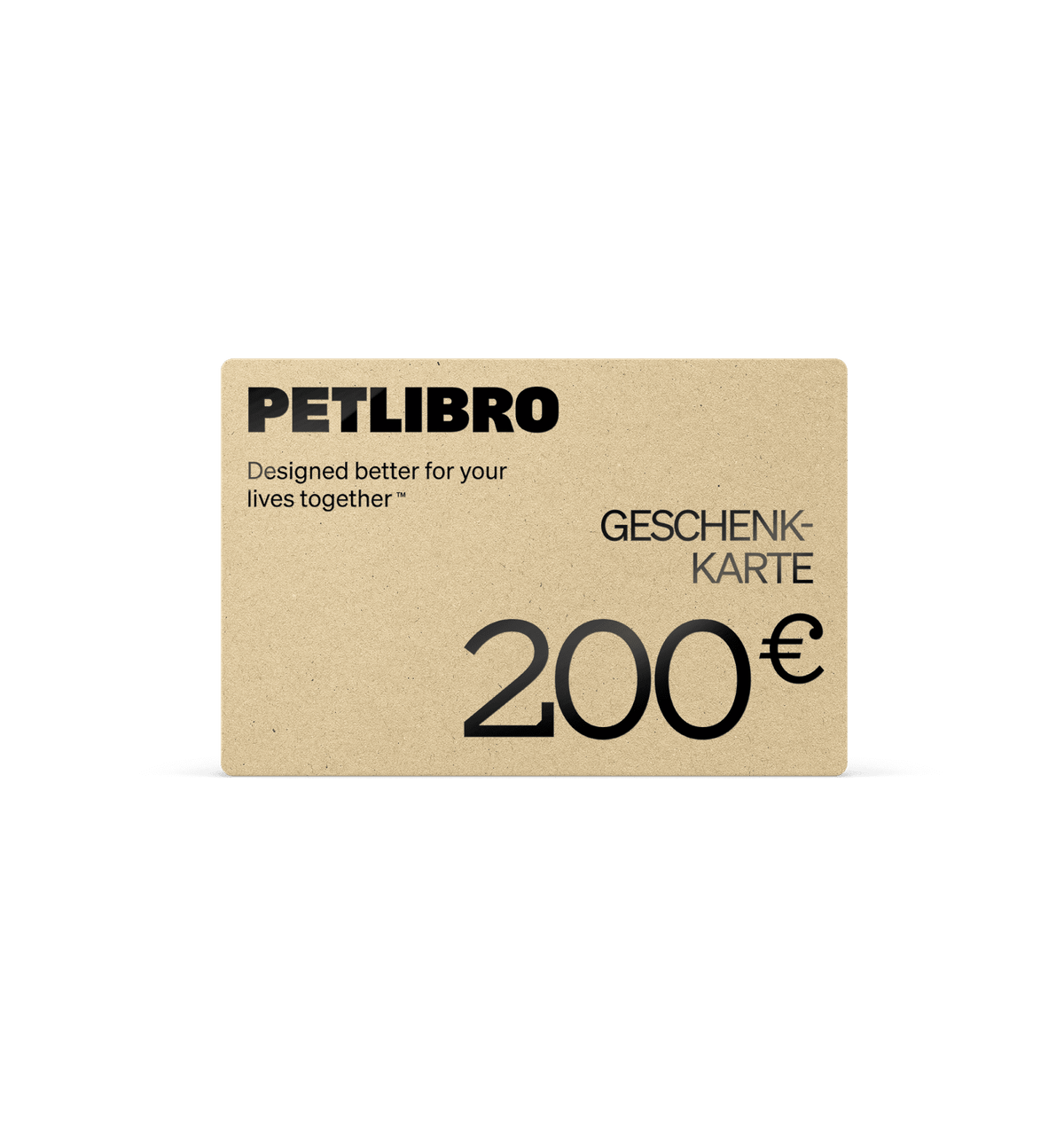 Petlibro PETLIBRO Geschenkkarte 200€; für Haustier-Zubehör wie Brunnen, Katzentoilette und automatischer Futterspender für Katze