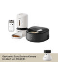 Petlibro PETLIBRO Set: automatischer Futterspender weiß, Brunnen schwarz, App; für Katze/Haustier, plus Katzentoilette-Setup und Kamera