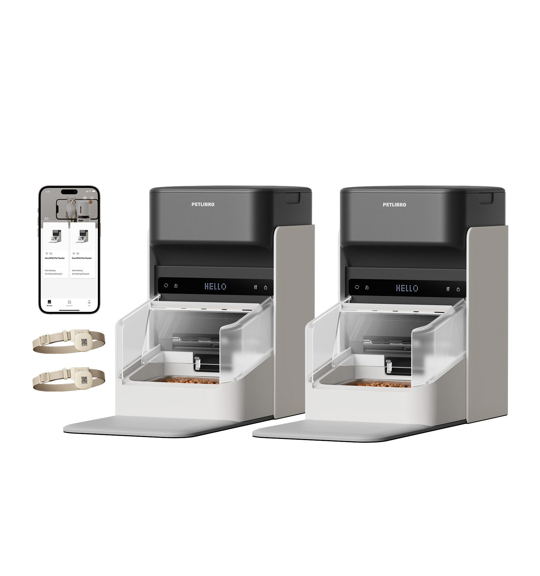 One RFID Futterautomat mit Halsband
