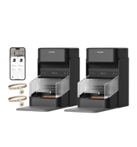 Petlibro schwarzer automatischer Futterspender mit RFID-Halsbändern und App-Steuerung für Katzenfutter