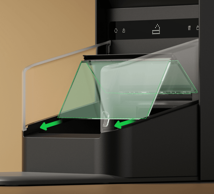 Petlibro PETLIBRO Brunnen für Katze/Haustier, neben Katzentoilette und automatischer Futterspender, transparente Klappe mit Pfeilen