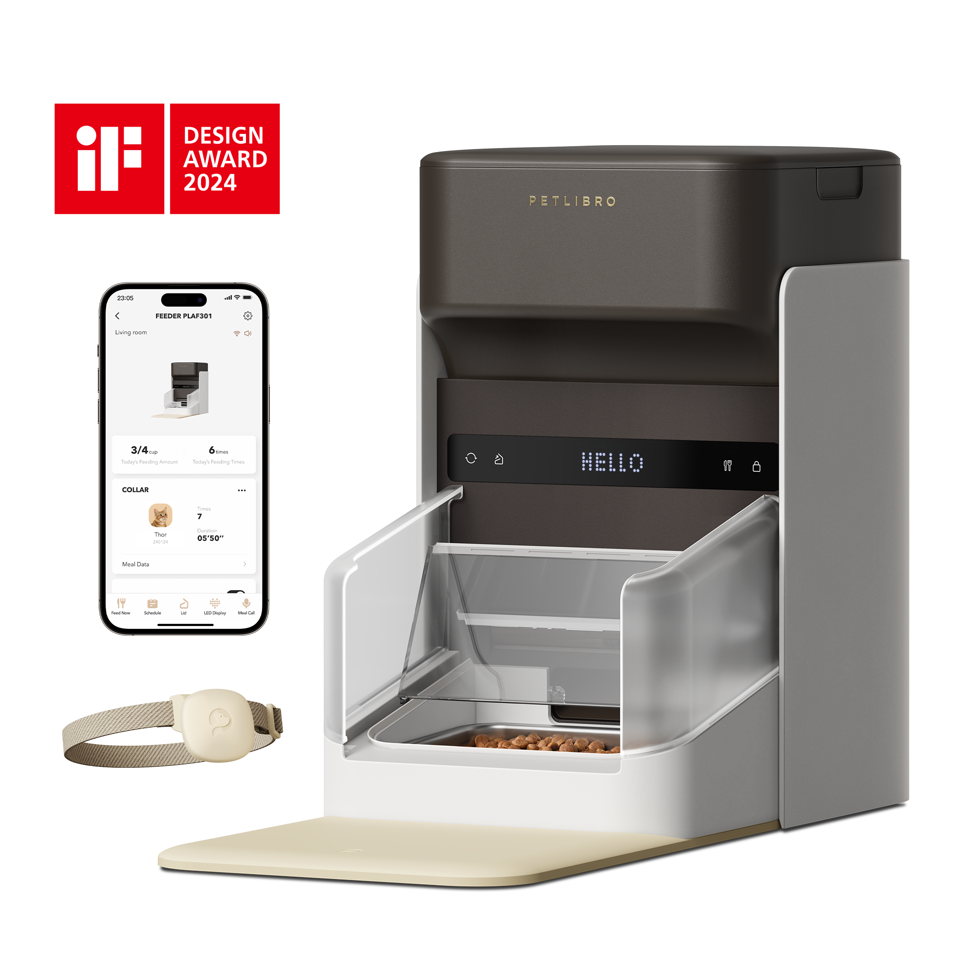 One RFID Futterautomat mit Halsband