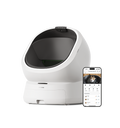 Petlibro PETLIBRO Katzentoilette weiß mit App, für Haustier Katze; Brunnen und automatischer Futterspender kompatibel, E-Commerce-Produktfoto