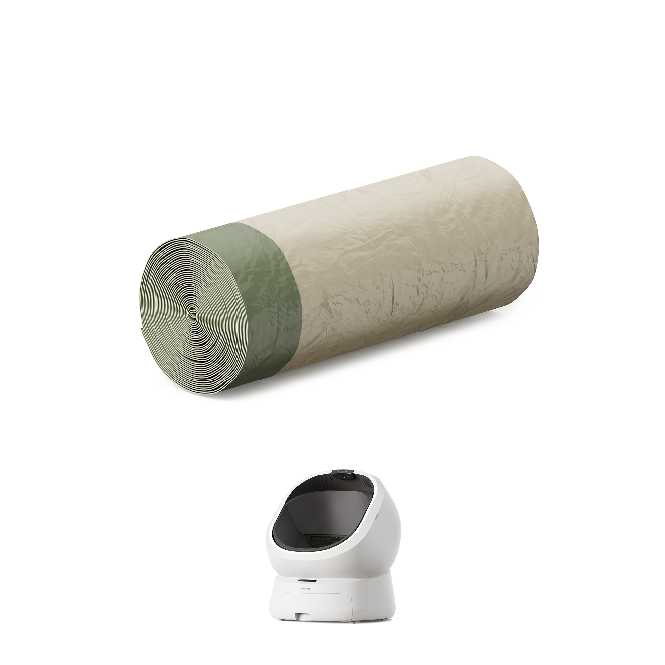 Petlibro PETLIBRO Katzentoilette mit Rollenbeutel; Zubehör für Haustier Katze, passend zu Brunnen und automatischer Futterspender