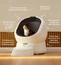 Petlibro PETLIBRO Katzentoilette mit Katze; Brunnen und automatischer Futterspender fürs Haustier, weißes Smart-Design mit Kamera und Geruchskontrolle