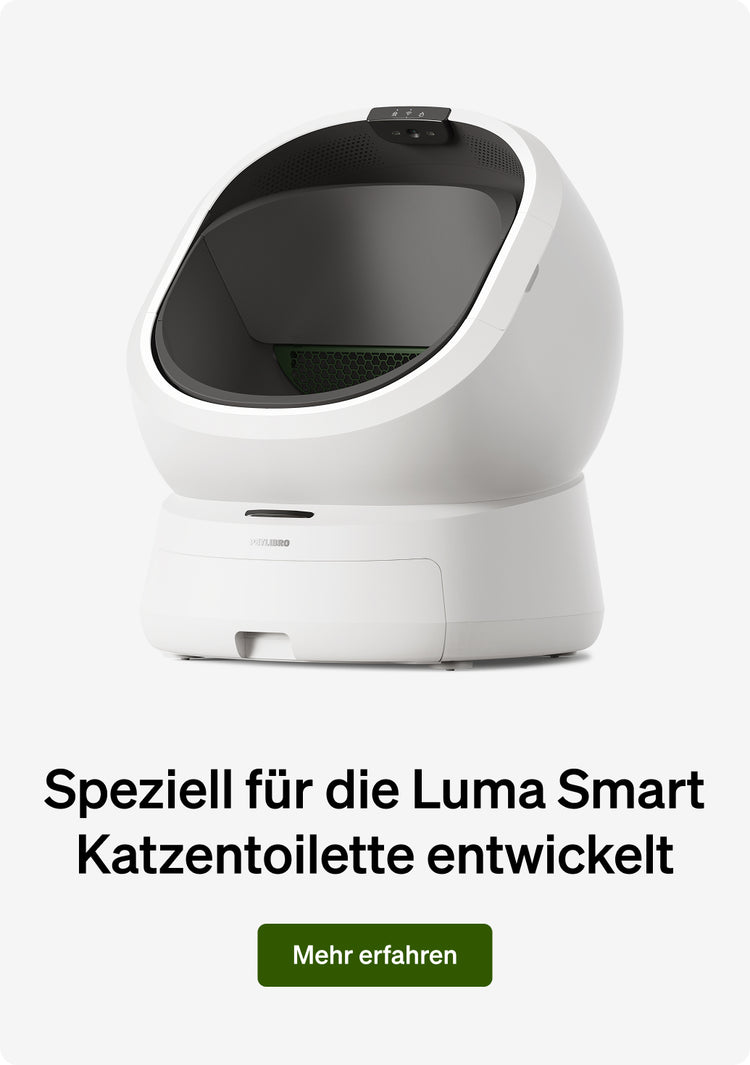 Petlibro PETLIBRO Katzentoilette Luma, weißes Haustier-Produkt; Hinweis auf Brunnen und automatischer Futterspender für Katze