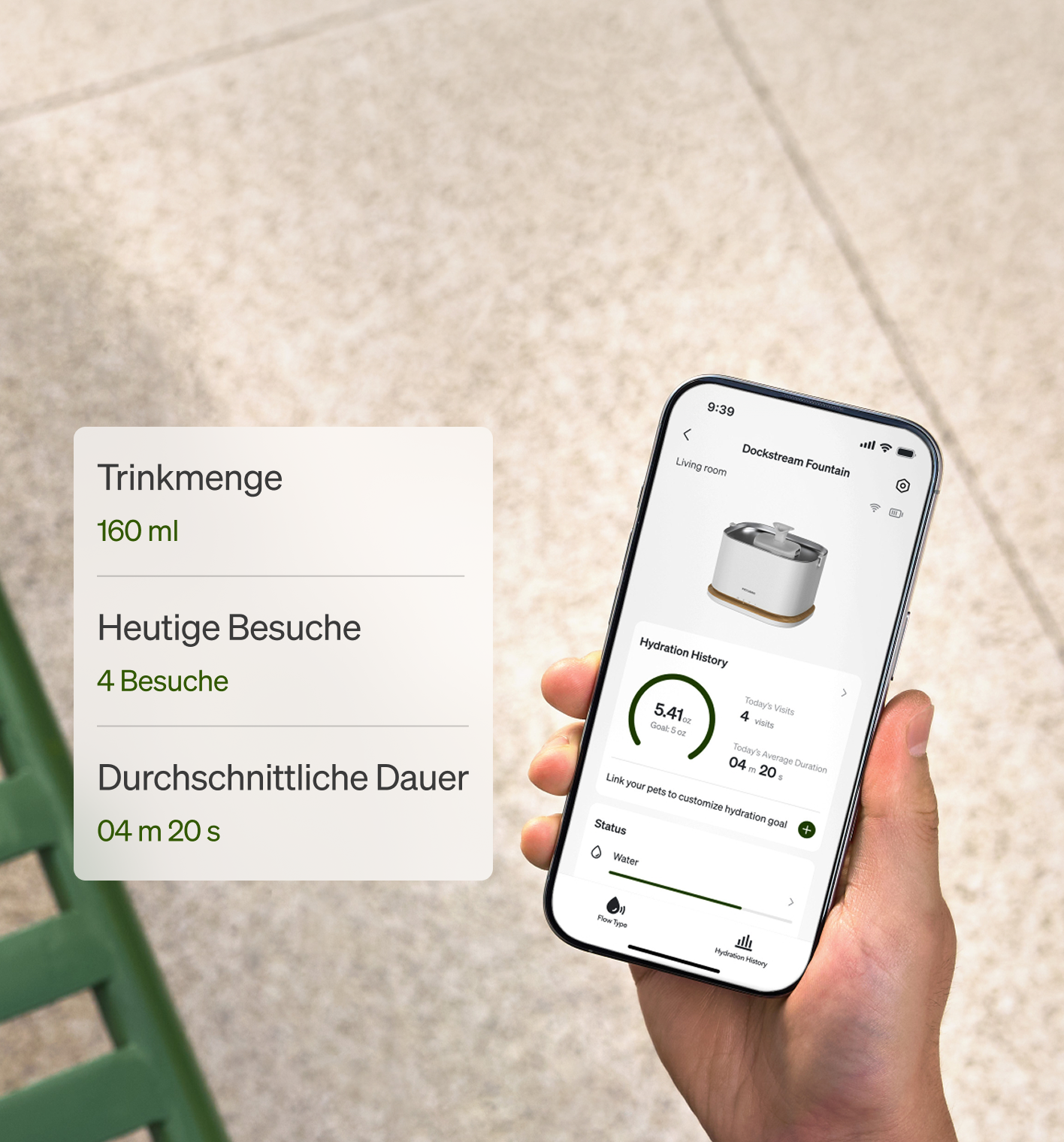 Petlibro PETLIBRO Brunnen-App zeigt Trinkmenge; Haustier Katze, Katzentoilette und automatischer Futterspender per Smartphone steuerbar
