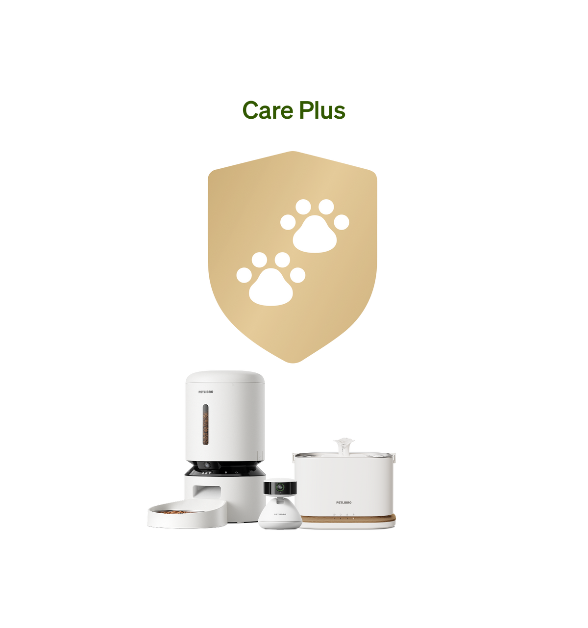 Petlibro PETLIBRO Brunnen und automatischer Futterspender für Katze/Haustier, neben Katzentoilette-Set, Care Plus Symbol auf Schwarz