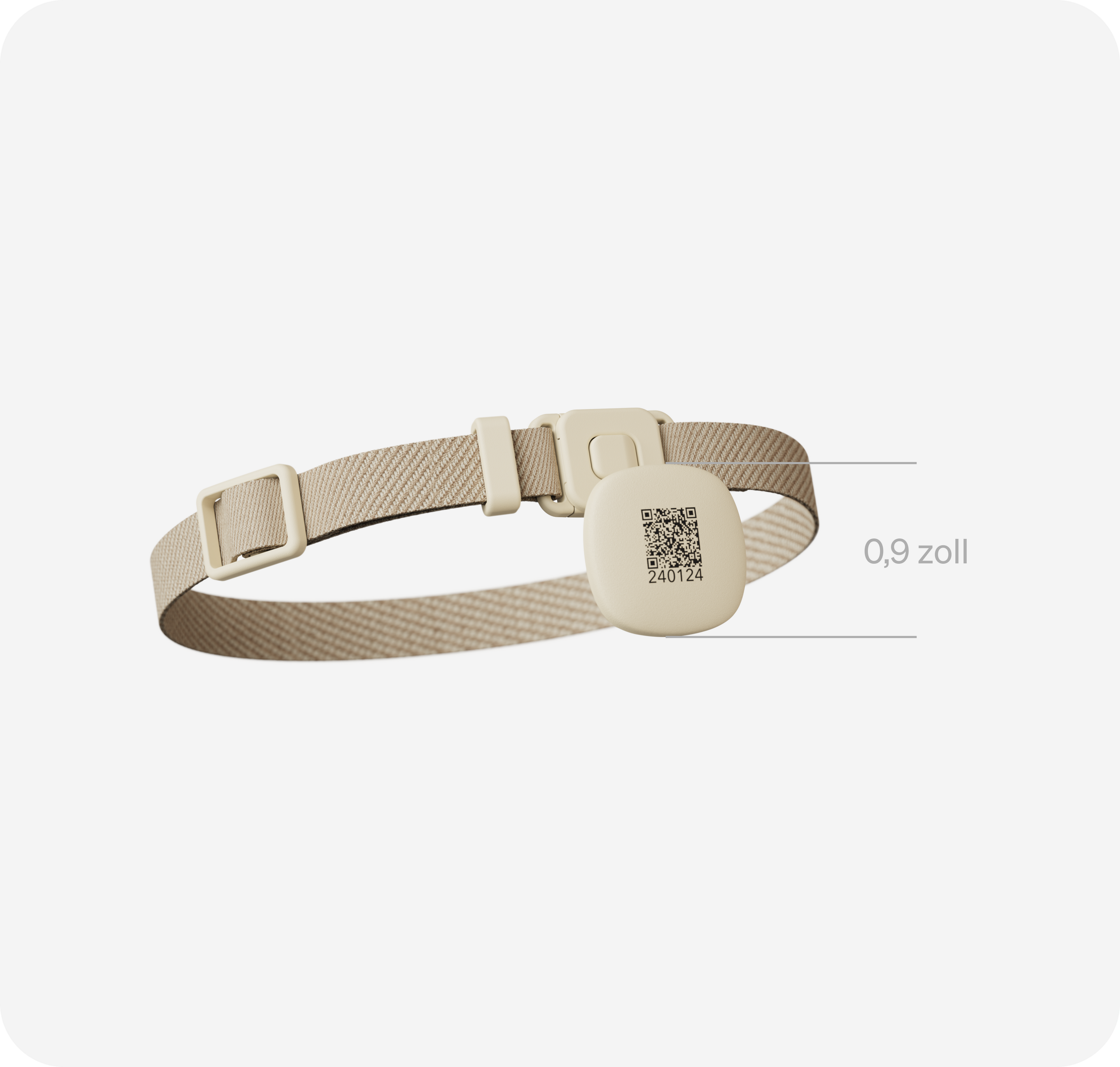 Petlibro PETLIBRO Haustier-Tracker am beigen Halsband; Brunnen, Katze, Katzentoilette, automatischer Futterspender kompatibel, 0,9 Zoll