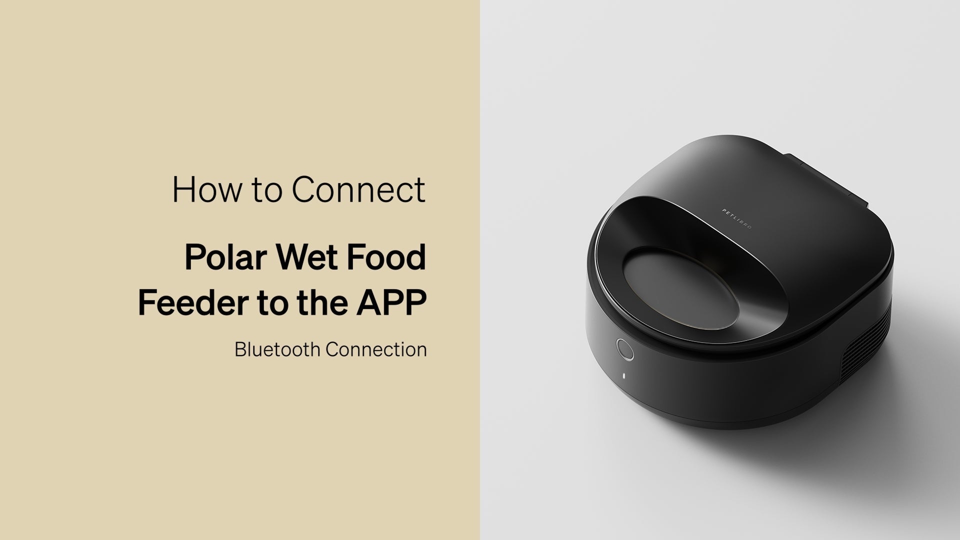 Petlibro PETLIBRO automatischer Futterspender für Katze, schwarzer Polar Wet Food Feeder; Hinweis zur App-Bluetooth; Brunnen, Katzentoilette, Haustier erwähnt