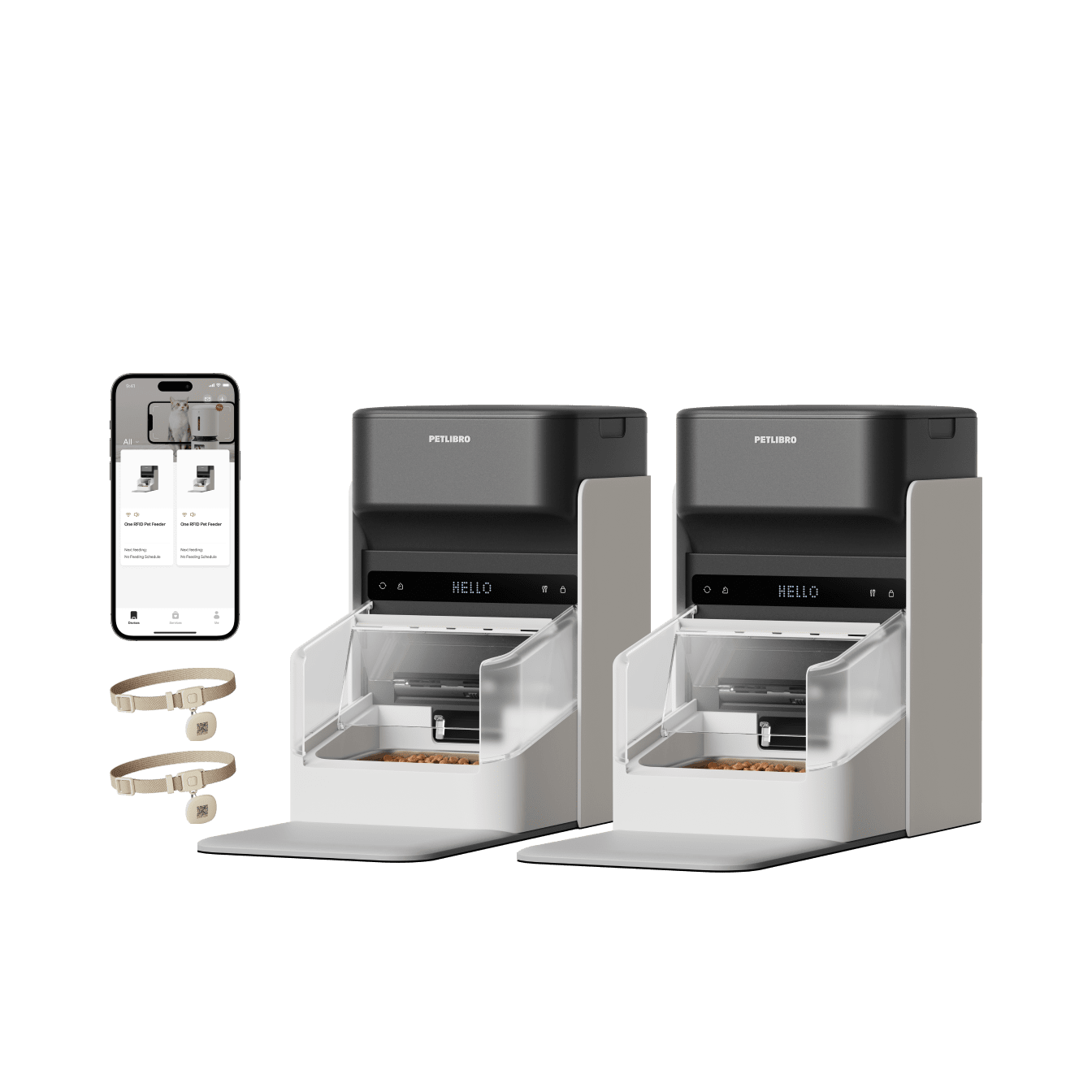 One RFID Futterautomat mit Halsband