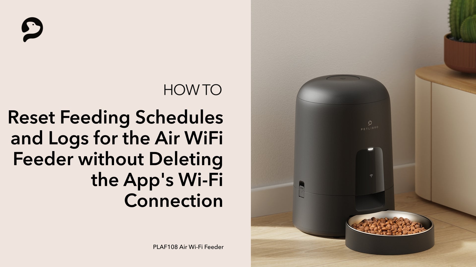 Petlibro PETLIBRO automatischer Futterspender Air WiFi in Schwarz mit Napf; Haustier Katze, Brunnen und Katzentoilette erwähnt