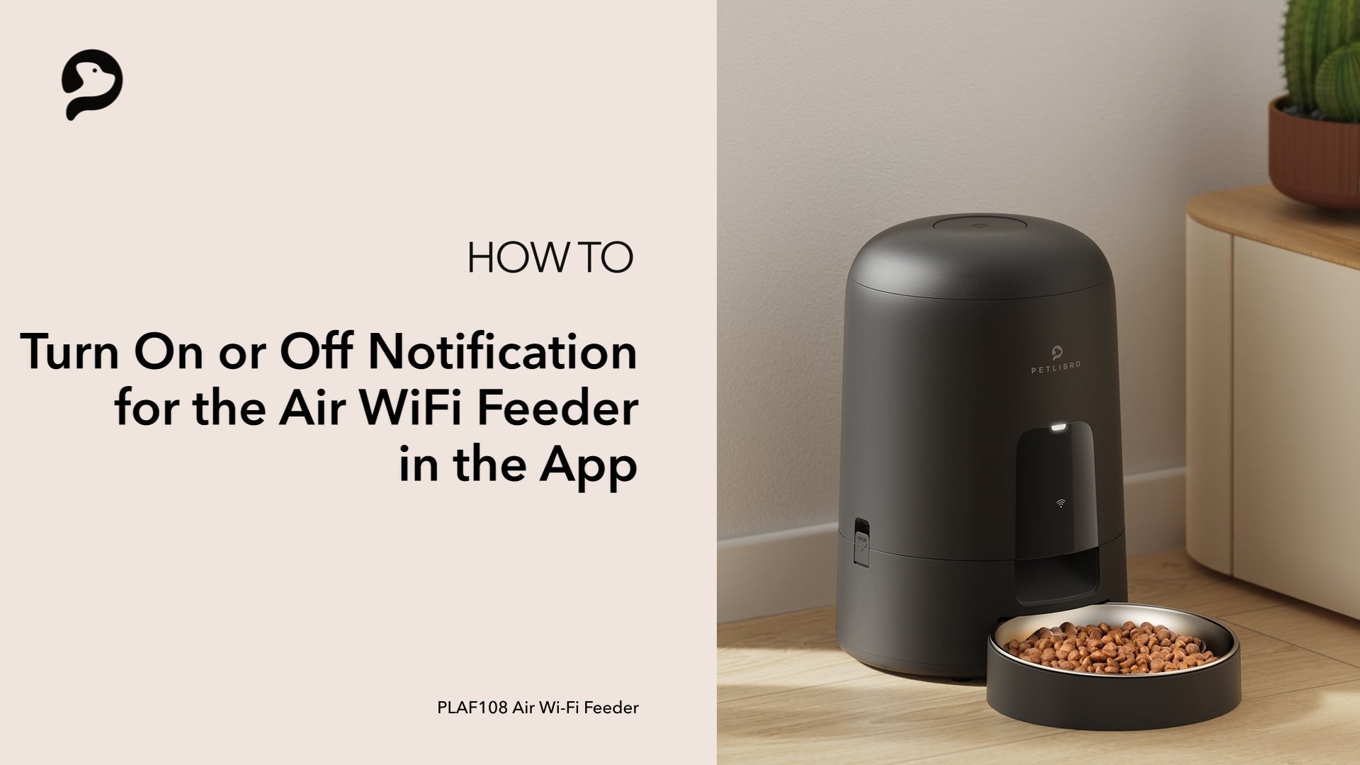Petlibro PETLIBRO automatischer Futterspender Air WiFi in Grau mit Napf; Brunnen, Katze, Haustier, Katzentoilette Keywords im How-to-Banner